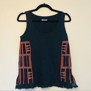 Madewell Sleeveless Tribal Print Top